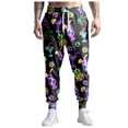 thumbnail image 1 of 80S Costumes for Men Training Pants Men Joggers Pants Casual Pants Mens Workout Pants with Pockets Running Pants with Drawstring Little Year 90S Outfit for Men, 1 of 5