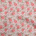 thumbnail image 1 of oneOone Polyester Spandex Red Fabric Florals Fabric For Sewing Printed Craft Fabric By The Yard 56 Inch Wide, 1 of 4