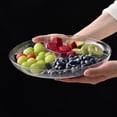 thumbnail image 3 of Plateau de Service pour Collations à 3 Sections - Plateau de Table à Café Antidérapant 10x10x1,2 Po, Plat à Compartiments pour Fruits/noix, Déco de Fête, 3 of 6