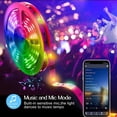 thumbnail image 3 of LED Strip Lights Kit Flexible Color Changing / RF Remote Wireless/ Smart Phone APP Controlled /Sync to Music /Waterproof Led Lights Strips 5050 RGB - christmas decoration -16.4ft/5m, 3 of 10