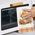 thumbnail image 4 of Wzzjkit Pumpkin Striped Kitchen Maple Leaf Text Dishwashing Kitchen Dishwashing Bathroom Hand, 4 of 6