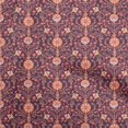 thumbnail image 1 of oneOone Viscose Chiffon Purple Fabric Florals Fabric For Sewing Printed Craft Fabric By The Yard 42 Inch Wide, 1 of 4