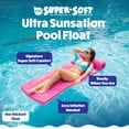 thumbnail image 2 of TRC Recreation Ultra Sunsation 2.5 Inch Thick Pool Float Lounge Mat, Pink, 2 of 7
