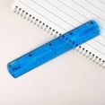 thumbnail image 2 of SLYNSHome Transparent Ruler Color Plastic Rulers 8 inch Ruler with Centimeters,Millimeter and Inches Office Supplies - Blue, 2 of 5