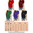 thumbnail image 2 of Innerwin Tee Manches Courtes Femmes Hauts d'Été Travail Lettre Chanceuse T-Shirt Confortable Noir P, 2 of 2