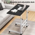 thumbnail image 4 of Standing Desk Adjustable Height, Mobile Stand Up Desk with Wheels, Small Computer Desk Rolling Desks, 4 of 7