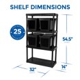 thumbnail image 2 of Gracious Living 4 Shelf Ventilated Garage Shelving Kit with 4 Bins & Lids, 2 of 9