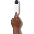 thumbnail image 2 of Google Nest Wireless Video " Battery" Doorbell - Snow, 2 of 5