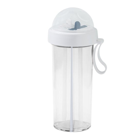 Bouteille 600ml Gobelet en Plastique Transparent Mat Portable Difficile à Casser Gobelet d'Eau Sport Extérieur Voyage Bouteille d'Eau Portable Étanche