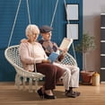 thumbnail image 2 of Sorbus Double Hammock Chair Macramé Swing, 300 Pound Capacity, Perfect for Indoor/Outdoor Home, Patio, Deck, Yard, Garden, 2 of 8