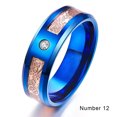 thumbnail image 4 of Baohd Metal Ring Portable Stylish Fashionable Unisex Electroplate Luminous Anti-corrosive Anti-rust Rings Birthday Gift Size 12, 4 of 7