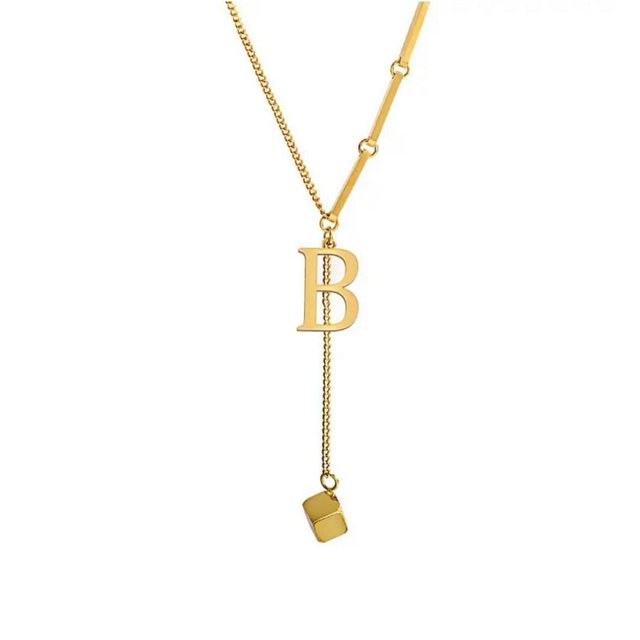 Pendentif Alphabet 26 Lettres Collier Lettre Initiale Mode pour Femmes O4X9