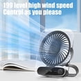 thumbnail image 4 of Ohufall USB Rechargeable Portable Fan Wall Mount And Stand Multi Speed Cooling Fan For Bedroom Office, 4 of 5