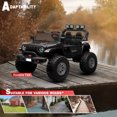 thumbnail image 4 of VOLTZ TOYS 24V Kids Ride-On Jeep Truck with Extendable Cabin, 2-Seater Off-Road Electric Car with Quad Motors & Parent Remote Control, EVA Rubber Wheels, Bluetooth, Gift for Boys & Girls Aged 3-8, 4 of 7