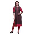 thumbnail image 1 of Bimba Robes Tuniques Droites pour Femmes Kurta d'Été Imprimée, 1 of 6