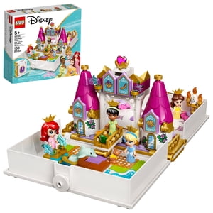 LEGO Disney Ariel, Belle, Cendrillon et les aventures du conte de Tiana 43193 Jouet de construction (130 Pièces)