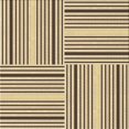 thumbnail image 1 of Ahgly Company Tapis d'Intérieur Lavable à la Machine, Carré, Transitionnel, Brun et Or, Tapis de Zone, 8 Pieds Carré, 1 of 7