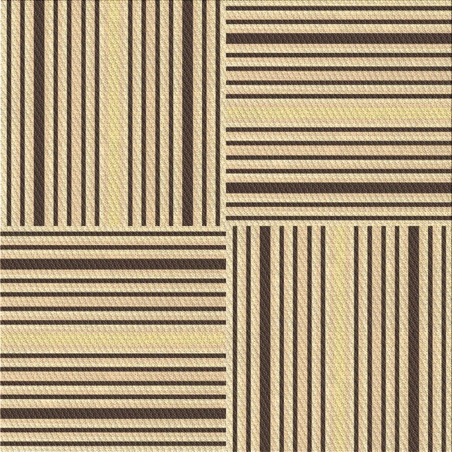 Ahgly Company Tapis d'Intérieur Lavable à la Machine, Carré, Transitionnel, Brun et Or, Tapis de Zone, 8 Pieds Carré