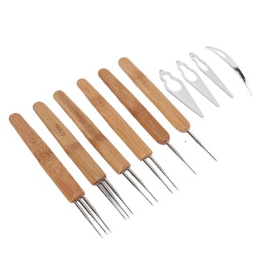Aiguille à Crochet pour Dreadlocks, Outils d'Aiguille pour Dreadlocks en Alliage pour Mèches Coiffure Argent