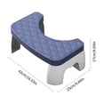 thumbnail image 3 of Home Improvement Toilet Stool Squatting Poop Stool Bathroom Potty Step Stool Toilet Assistance Steps Step Stool Fits All Toilets Detachable Stackable Home Essentials, 3 of 7