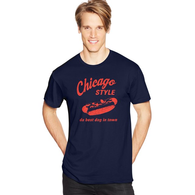 Hanes Mens Graphic Tee, XL, Chicago Style