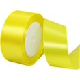 thumbnail image 1 of ORUYROP 1-1/2 Inch Wide Double Face Satin Ribbon-25 Yards，Gift Bag Decoration Wedding Chair Back Handmade Bow (Bright yellow), 1 of 7