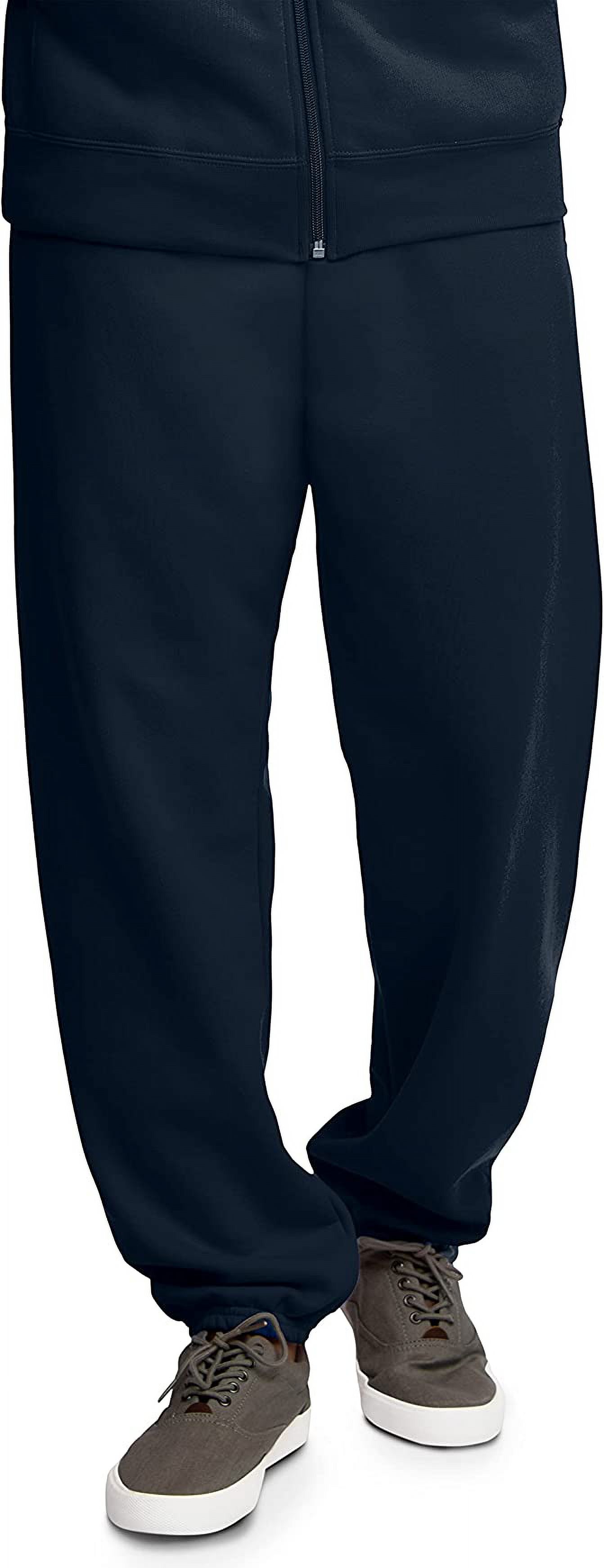 Fruit Of The Loom Mens Eversoft Fleece Extended Sizes Elastic Bottom Sweatpants,