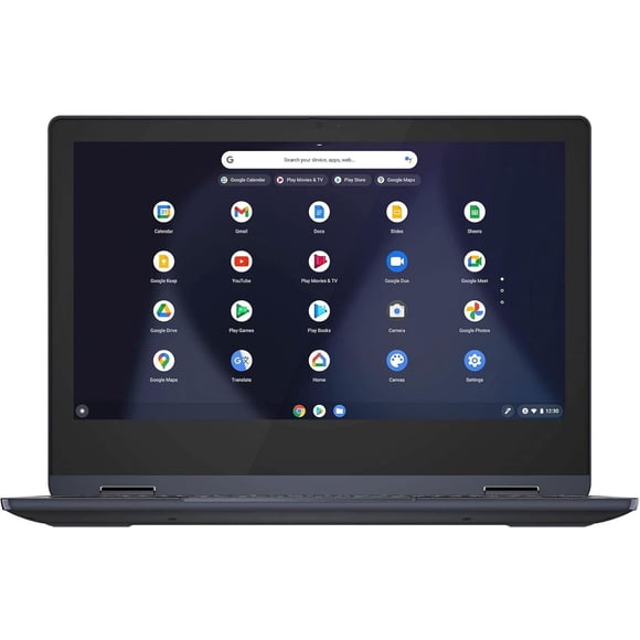 Refurbished (Good) Lenovo Chromebook Flex 3 11.6" Touch Screen HD Laptop (MediaTek MT8183, 4GB RAM, 64GB eMMC, Chrome OS) - Abyss Blue (82KM0003US)