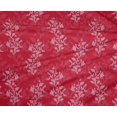 thumbnail image 4 of oneOone Polyester Lycra Fabric Leaves & Floral Block Printed Fabric 1 Yard 56 Inch Wide, 4 of 4