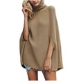 thumbnail image 1 of Erwazi Chandails à Col Roulé pour Femmes, Tricotés, Manches Longues, Tuniques Décontractées, Unis, Amples, Chauds, Chandails à Enfiler pour Femmes pour l'Automne et l'Hiver, 1 of 5