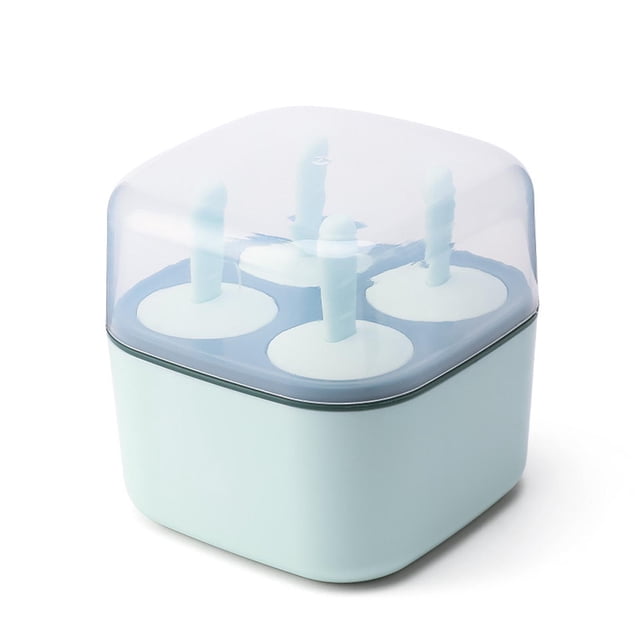 Summer Savings Kcavykas Kitchen Goodies,4 Hand-held Popsicles with Transparent Self-made Ice Cream with Lid