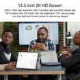 thumbnail image 4 of External Second Screen, 3 Modes Lightweight 2K HD Multimedia Interface Eye Friendly Portable Display with Stand for Phone for Game Console, 4 of 8