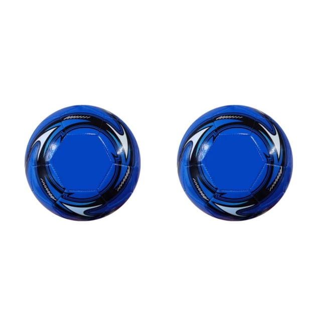 Thinsony Waterproof PVC Football Ball Competitive Game Soccer Ball For Kids Fun Football Training Soccer Ball Blue 2Set