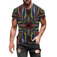 thumbnail image 3 of T-Shirt à Encolure Ronde pour Homme, Haut à Impression Graphique 3D, Chemise à Manches Courtes à Motif Estival Tendance pour Hommes, Solde Hommes, 3 of 6