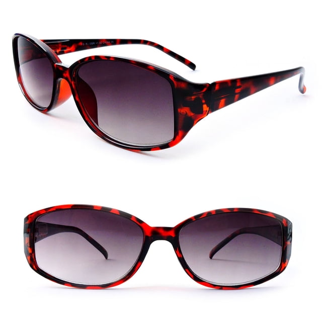 Lunettes de Lecture Classiques à Lentille Pleine, Charnières à Ressort, Ovales, pour Lecture - Écaille (+2,00)