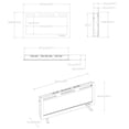 thumbnail image 3 of ActiveFlame Mirage 2 Electric Fireplace, 36IN, 3 of 4
