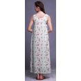 thumbnail image 2 of Bimba Robe de Nuit en Rayonne pour Femmes Maxi Imprimée Tenue de Sommeil Robe de Nuit-3x, 2 of 5