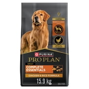 Purina Pro Plan Complete Essentials Shredded Blend Chicken & Rice, Dry Dog Food 15.9kg