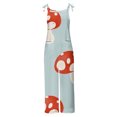 thumbnail image 4 of RKSTN Jumpsuits for Women Boho Floral Printed Summer Sleeveless Backless Fashion Loose Long Pants Rompers, 4 of 5