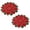 A, variant on 2 Pcs Christmas Placemats Set, Poinsettia Embroidered Table Mats Holiday Christmas Table Decoration for Dining Table Party Home, 13.8X13.8 Inches