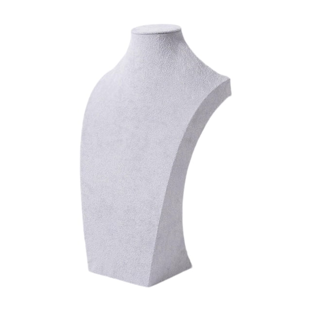 KLKCMS Necklace Display Stand Display Necklace Mannequin for Business Selling Gray 40cm Height