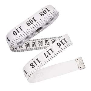 Uxcell Cloth Tape Measure for Body 120 inch Metric Inch Measuring Tape Soft Dual Sided for Tailor Sewing White
