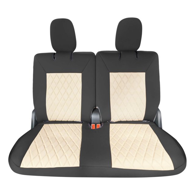 For 2020-2024 Ford Explorer Base FH Group Neoprene Custom Fit Car Seat Covers Water Resistant - 3rd Row Beige