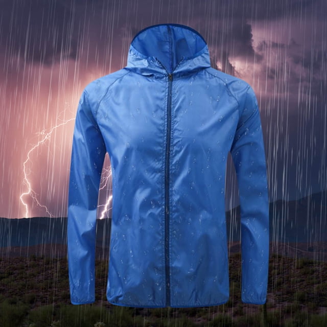 Aodebiao Ultra-Lightweight Rain Jacket for Women – Waterproof & Breathable Hiking Coat with Adjustable Hood | Quick-Dry Polyester for Running, Commuting & Travel