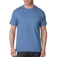 thumbnail image 3 of Hanes Beefy-T T-Shirt à Poche pour Hommes, P, Bleu Denim, 3 of 6