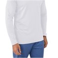 thumbnail image 3 of RXIRUCGD Chemise Décontractée Mode Homme Couleur Unie Manches Longues Fermeture Éclair Col Rabattu, Blanc, Taille : TG, 3 of 6