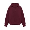 thumbnail image 2 of Innerwin Chandails à Capuche à Cordon pour Hommes Automne Couleur Unie Épais Chandail à Capuche Rouge Vin G, 2 of 3
