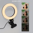 thumbnail image 2 of MesaSe Clip-on LED Ring Light 8-inch Live Streaming Fill Light Desktop Selfie Ring Light, 2 of 6