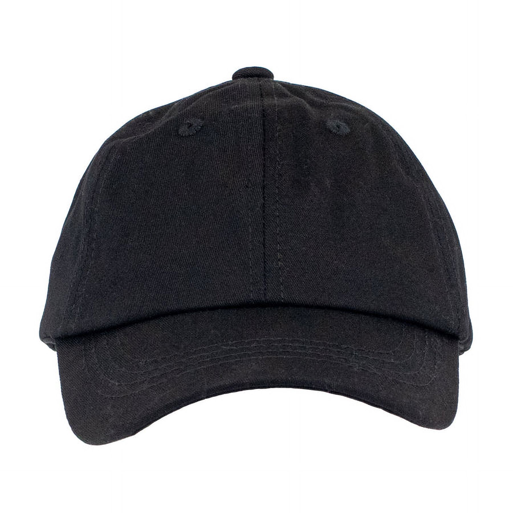 Kidcentral Essential - Baby Hats -Baby Ball Cap - Black - Baby 0-12M