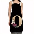 thumbnail image 1 of EGNMCR Apron Flower Letter Pattern Kitchen Fouling Apron Letter Print Series Apron Apron Apron, 1 of 2